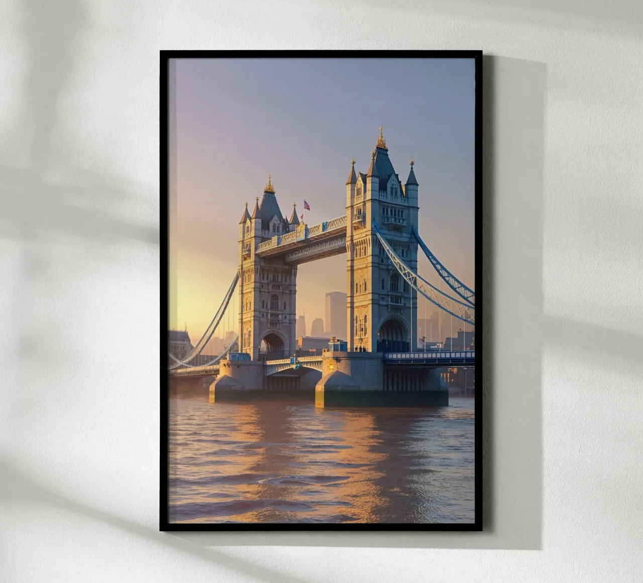 Tower Bridge Amidst Morning Glow carta hahnemühle da AlbertKlee