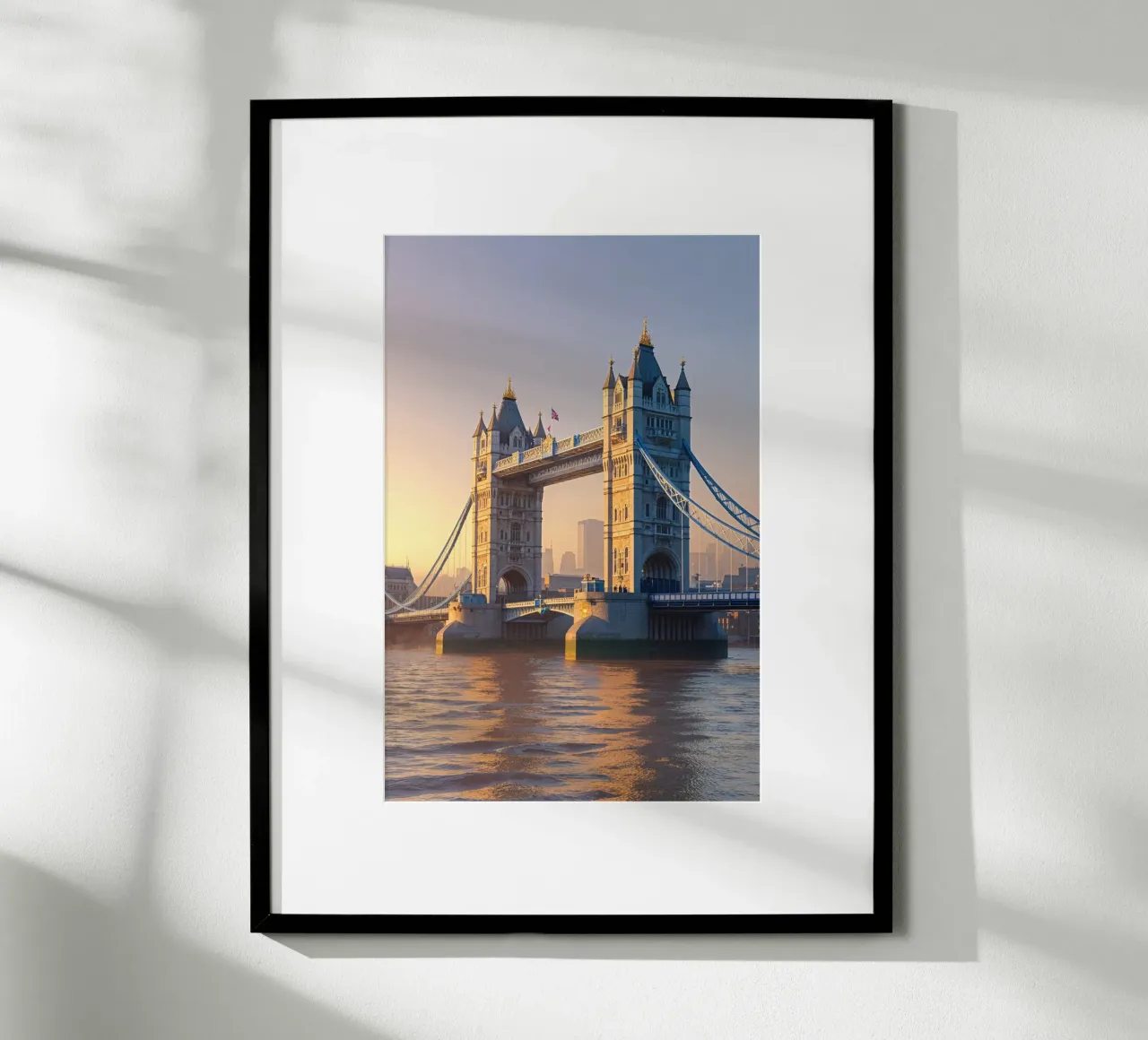 Tower Bridge Amidst Morning Glow carta hahnemühle da AlbertKlee