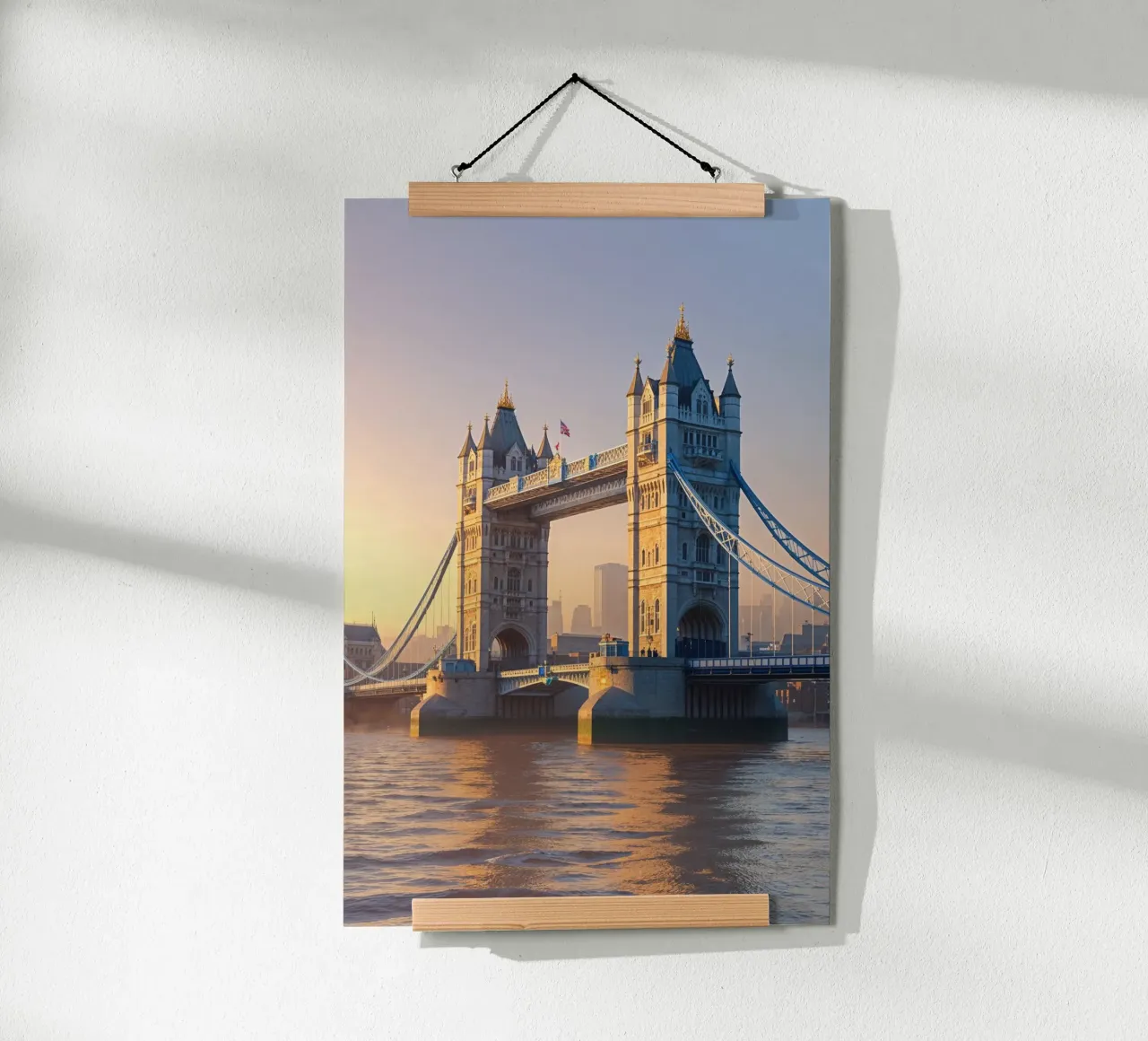 Tower Bridge Amidst Morning Glow carta hahnemühle da AlbertKlee