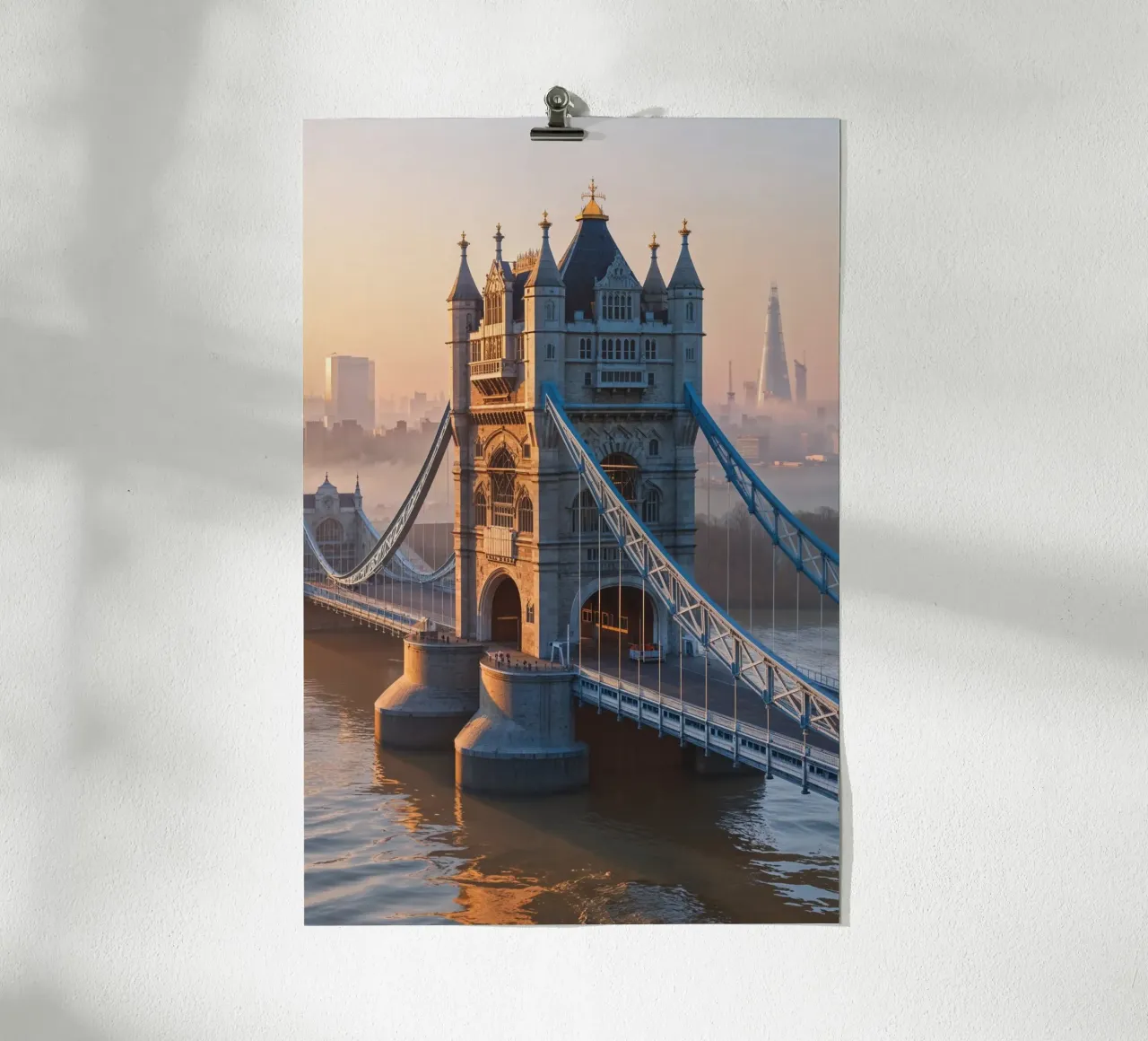 Tower Bridge: A Golden Reflection carta hahnemühle da AlbertKlee