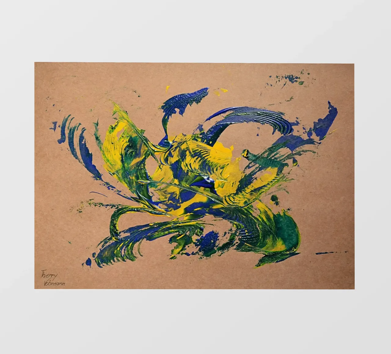 NATURAL STYLE 28 telo in pvc da Thierry Vobmann Abstract painting