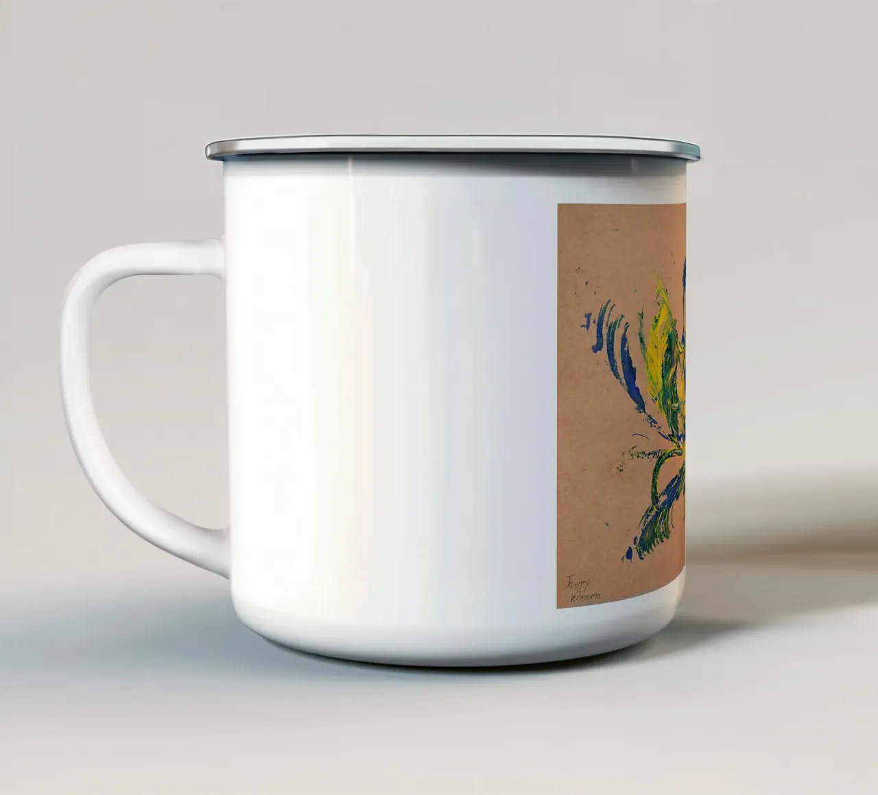 NATURAL STYLE 28 tazza in smalto da Thierry Vobmann Abstract painting