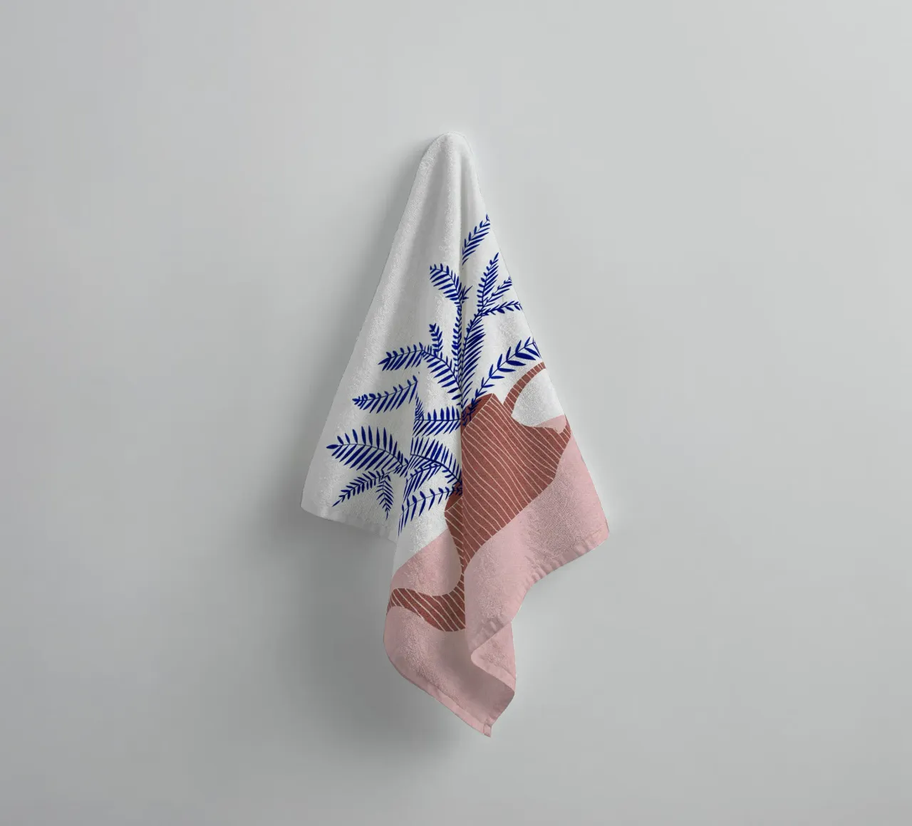 Teekanne Pflanzgefäß - Botanische Illustration mit modernem Flair Handtuch von kookiepixel