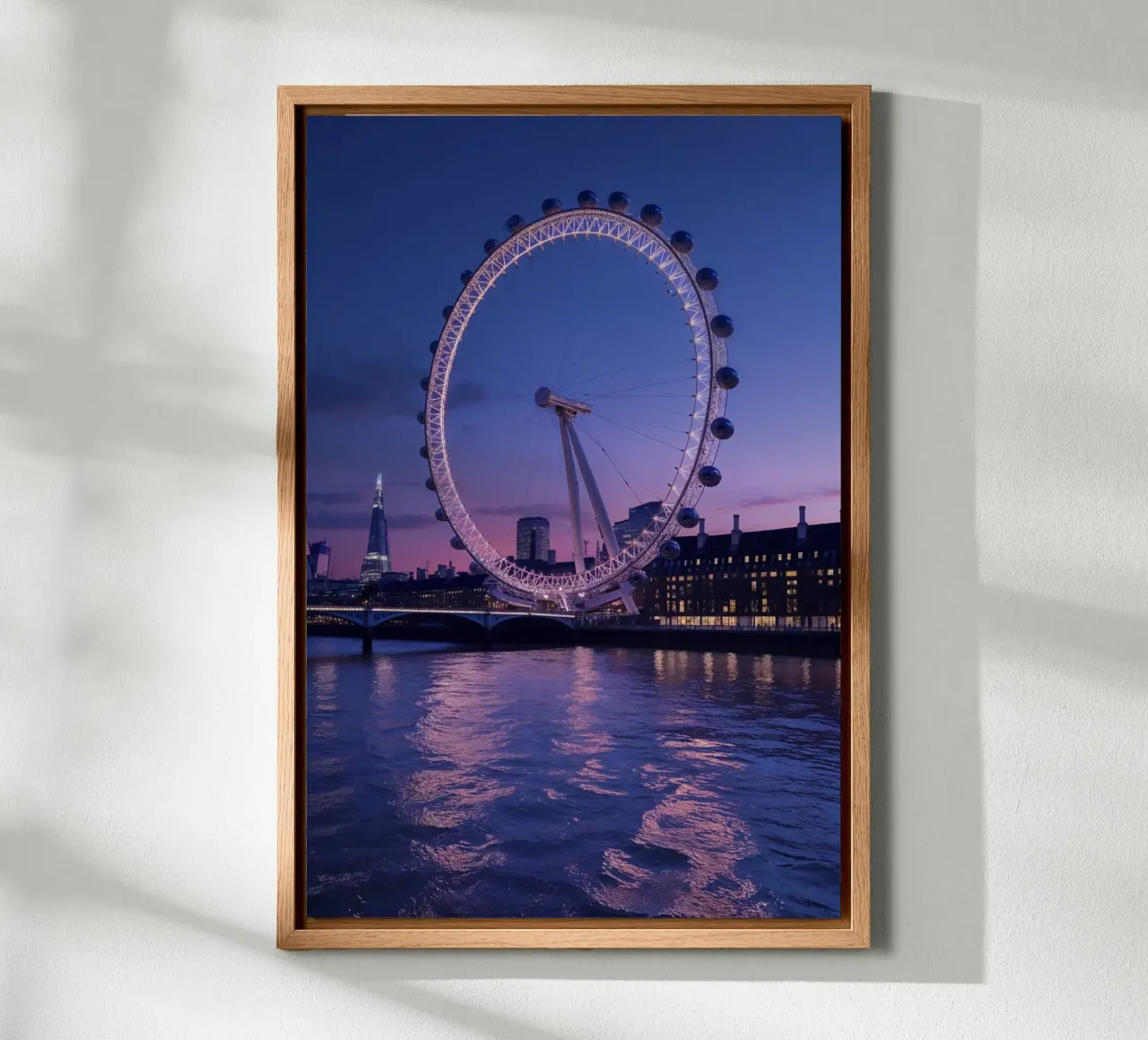 The London Eye in a Twilight Glow canvas van AlbertKlee