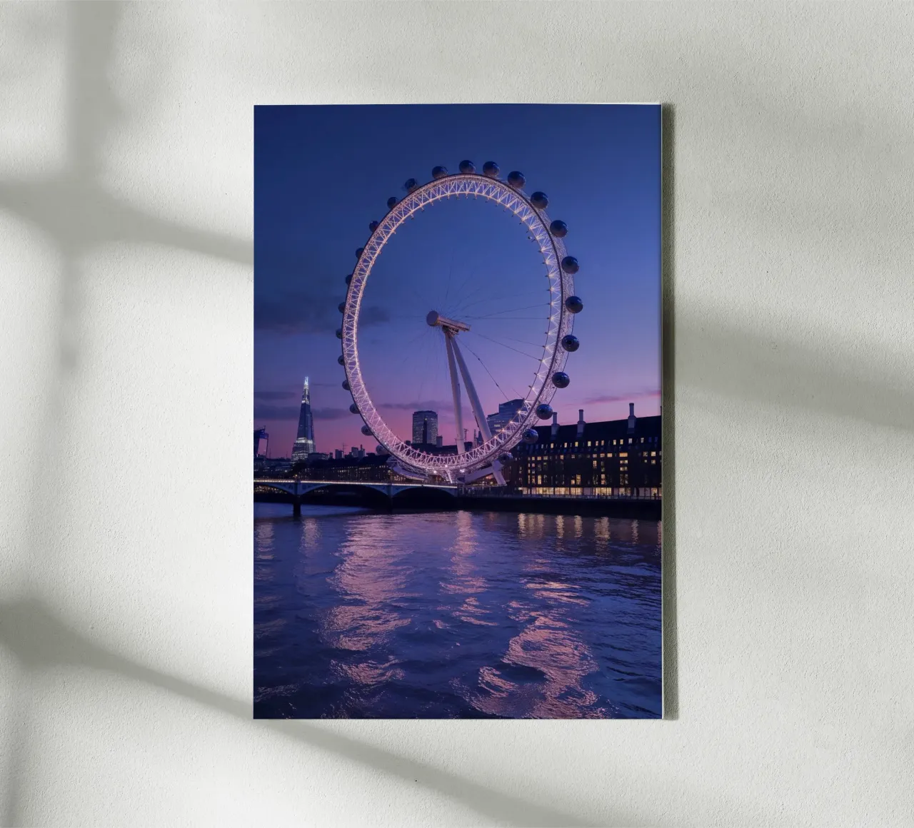 The London Eye in a Twilight Glow canvas van AlbertKlee