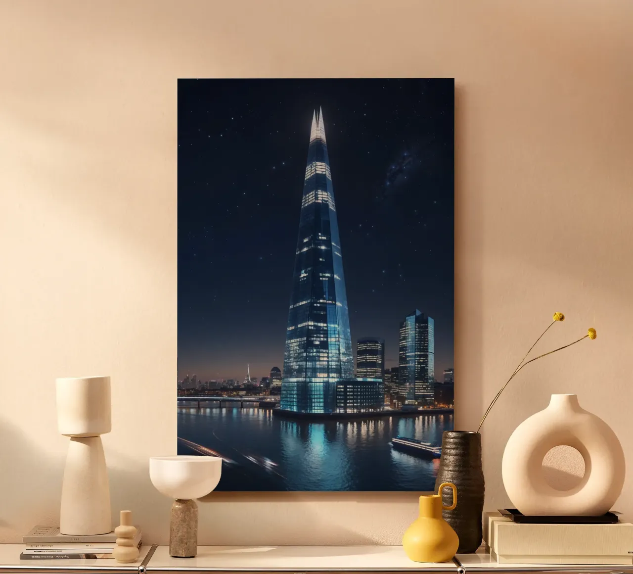 The Shard’s Ethereal Nighttime Glow alluminio dibond da AlbertKlee