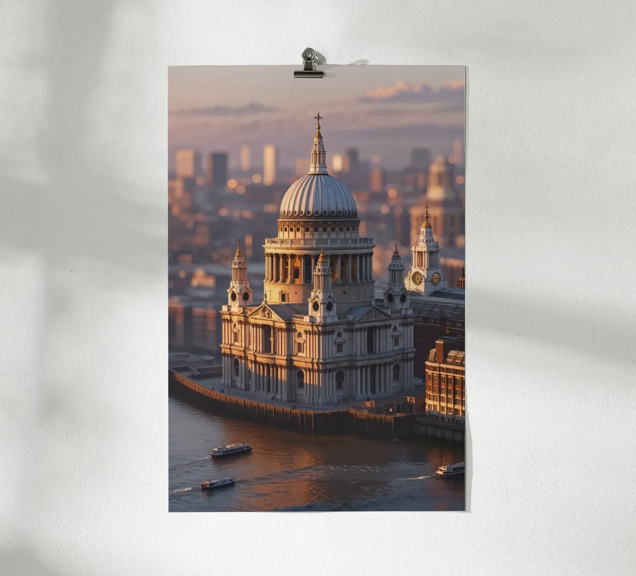 St. Paul's Cathedral: Thames Reflections poster da AlbertKlee