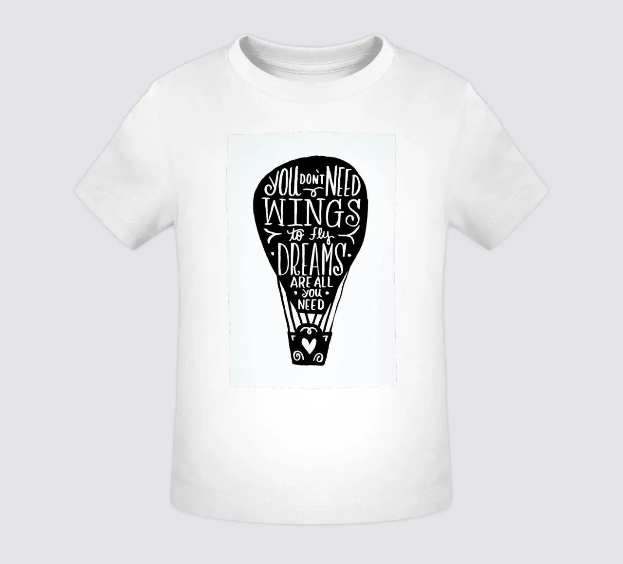 Hot Air Balloon baby t-shirt by Matthew Taylor Wilson