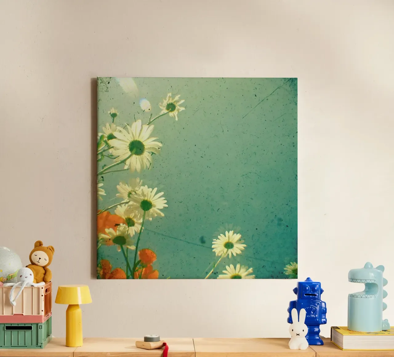 Daisy canvas by Cassia Beck Photography