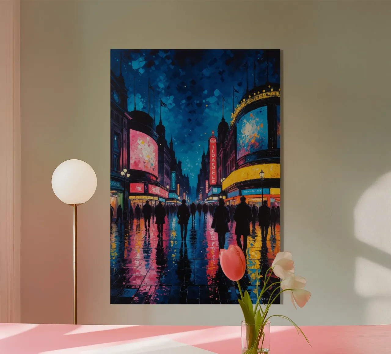 Neoimpressionist Vision of London's Heart plexiglass da AlbertKlee
