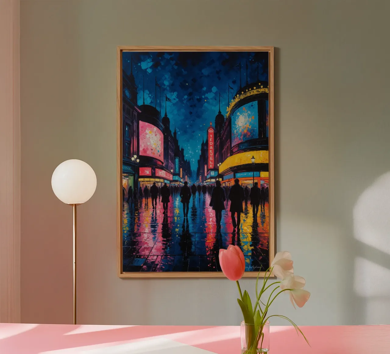 Neoimpressionist Vision of London's Heart alluminio dibond da AlbertKlee