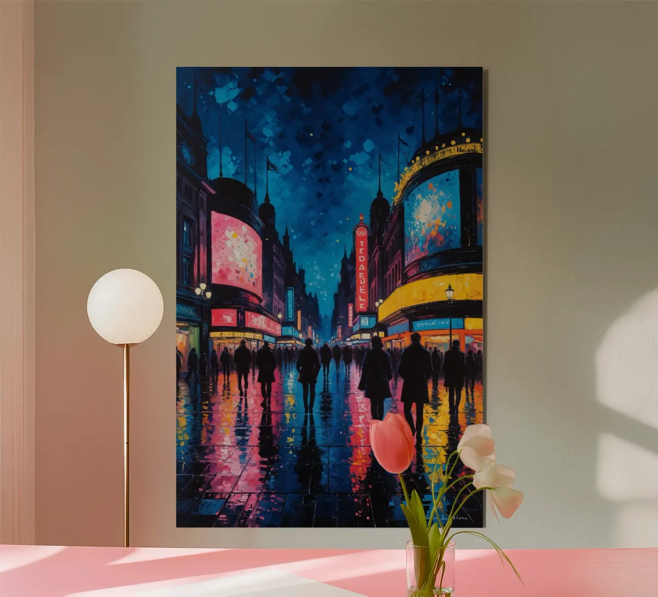 Neoimpressionist Vision of London's Heart alluminio dibond da AlbertKlee