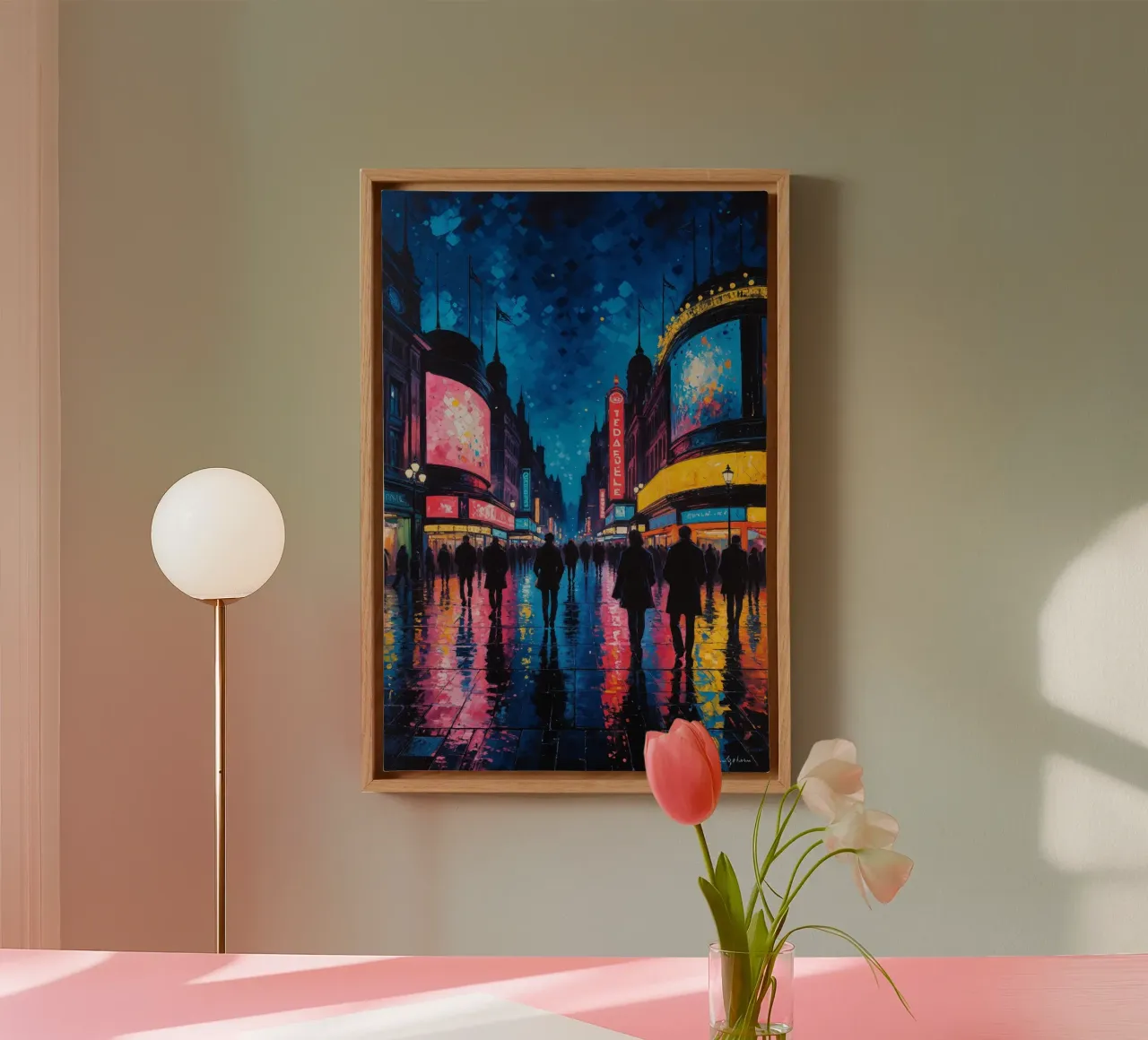 Neoimpressionist Vision of London's Heart tela da AlbertKlee