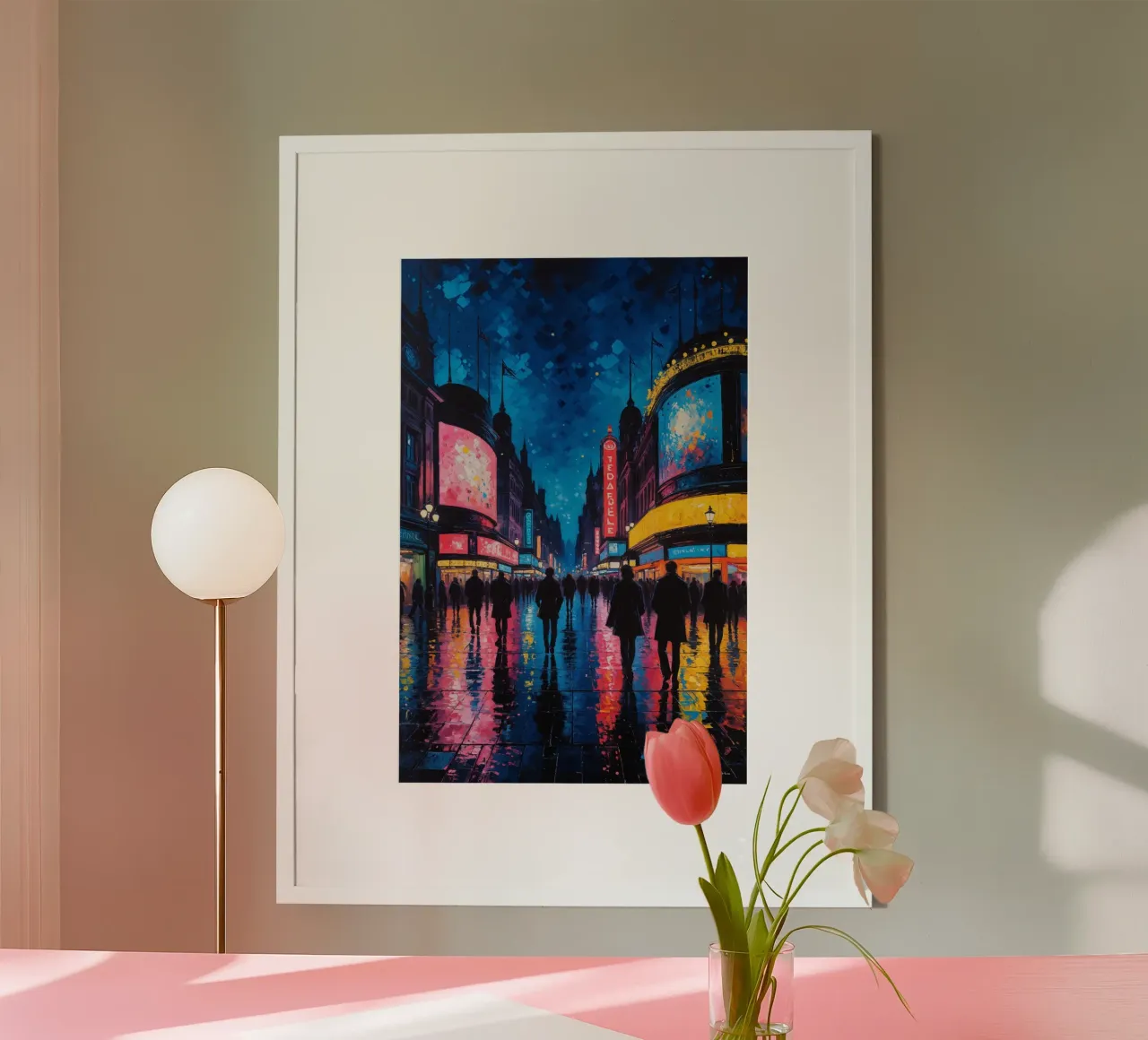 Neoimpressionist Vision of London's Heart carta hahnemühle da AlbertKlee