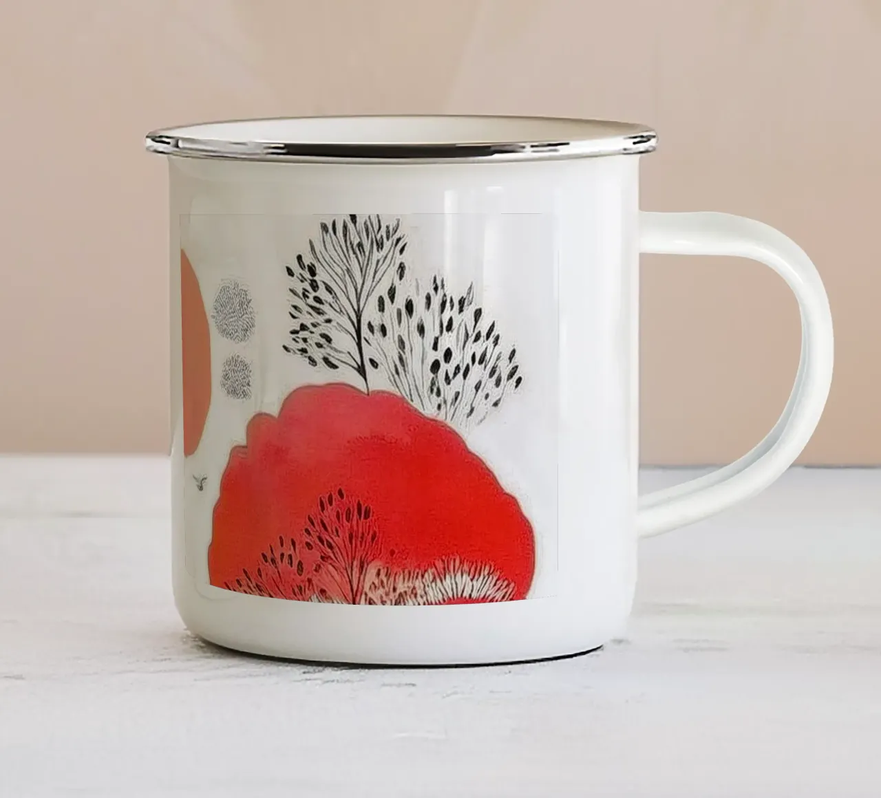 Dream Forest tazza in smalto da Hightown Design