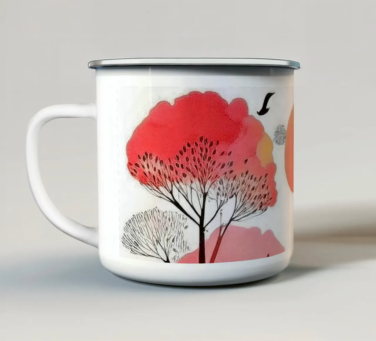 Dream Forest tazza in smalto da Hightown Design