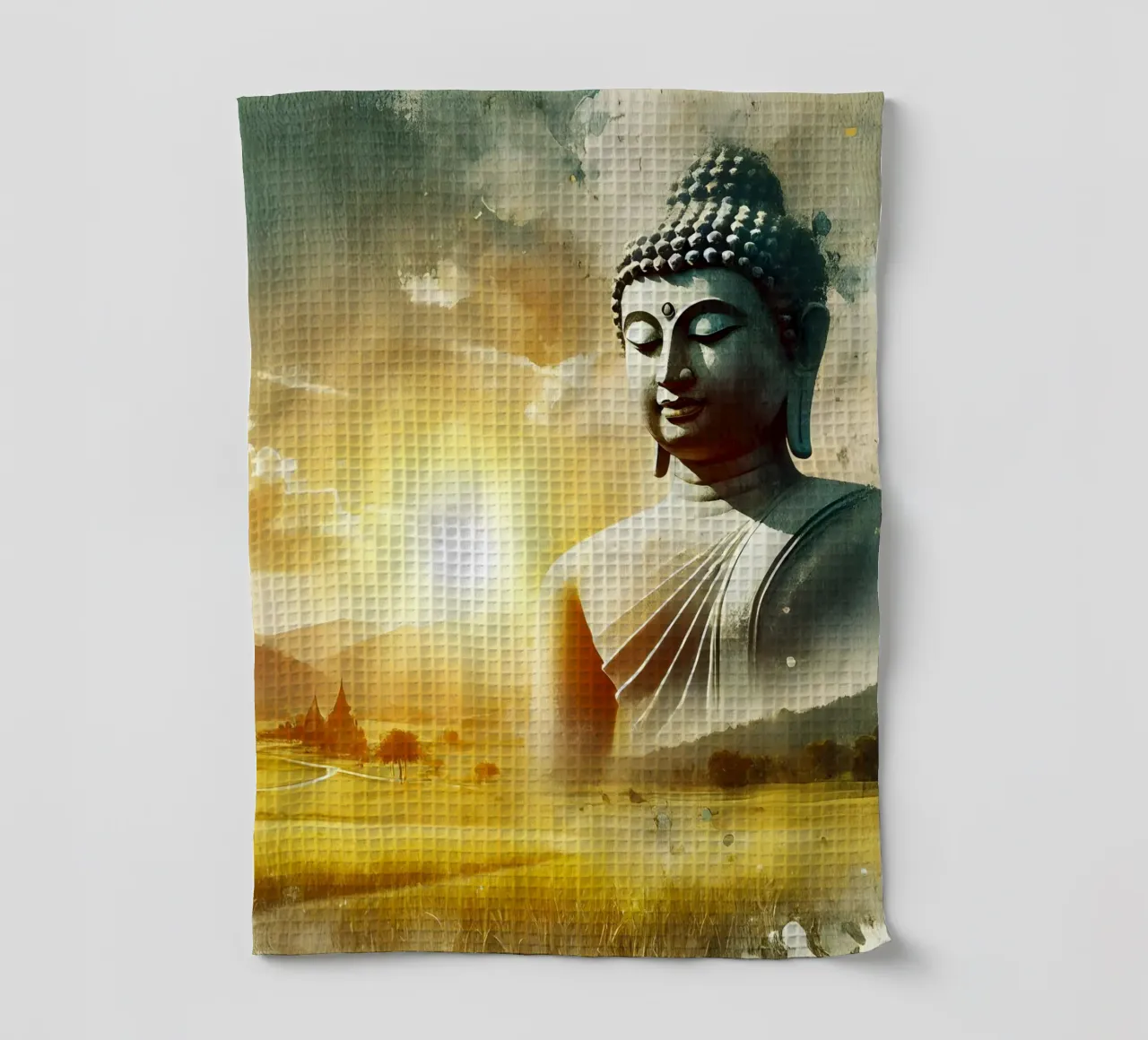 Buddha - Aquarell-Stil canovaccio da cucina da spiritual