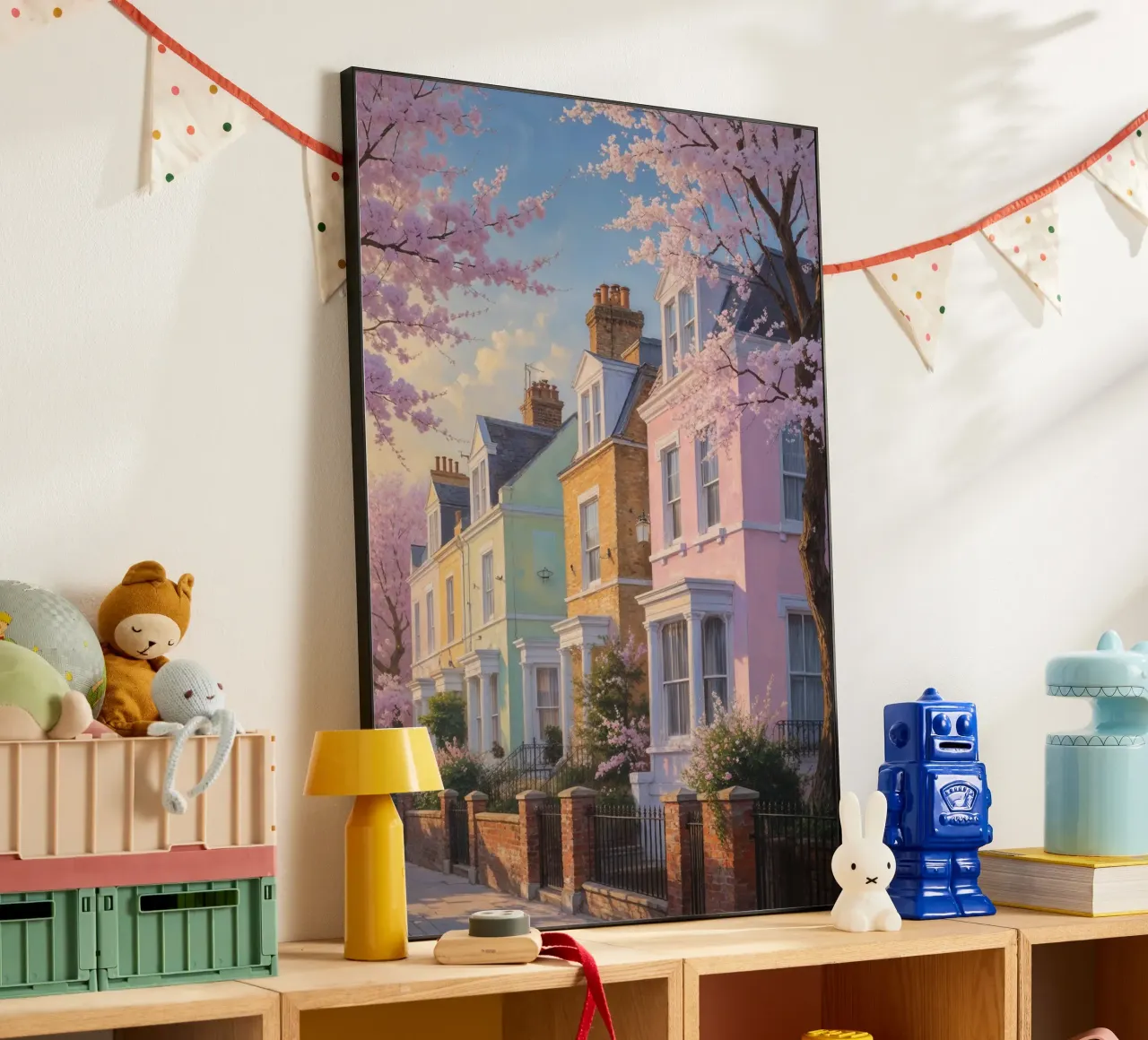 Charming Spring Blossoms in Notting Hill pannello forex da AlbertKlee