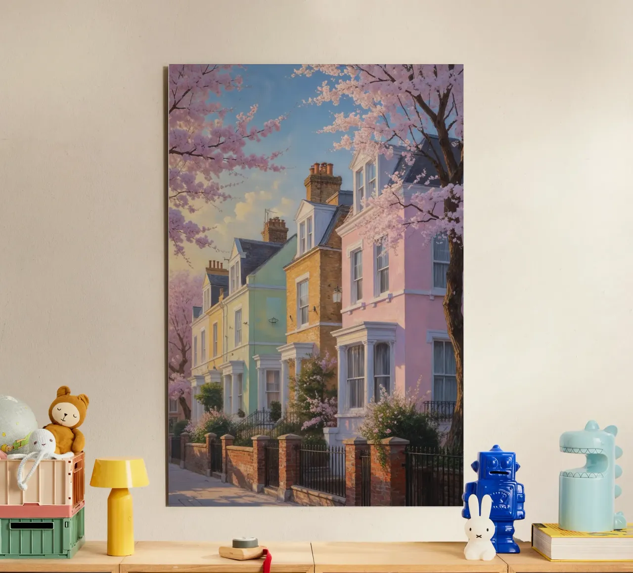 Charming Spring Blossoms in Notting Hill pannello forex da AlbertKlee