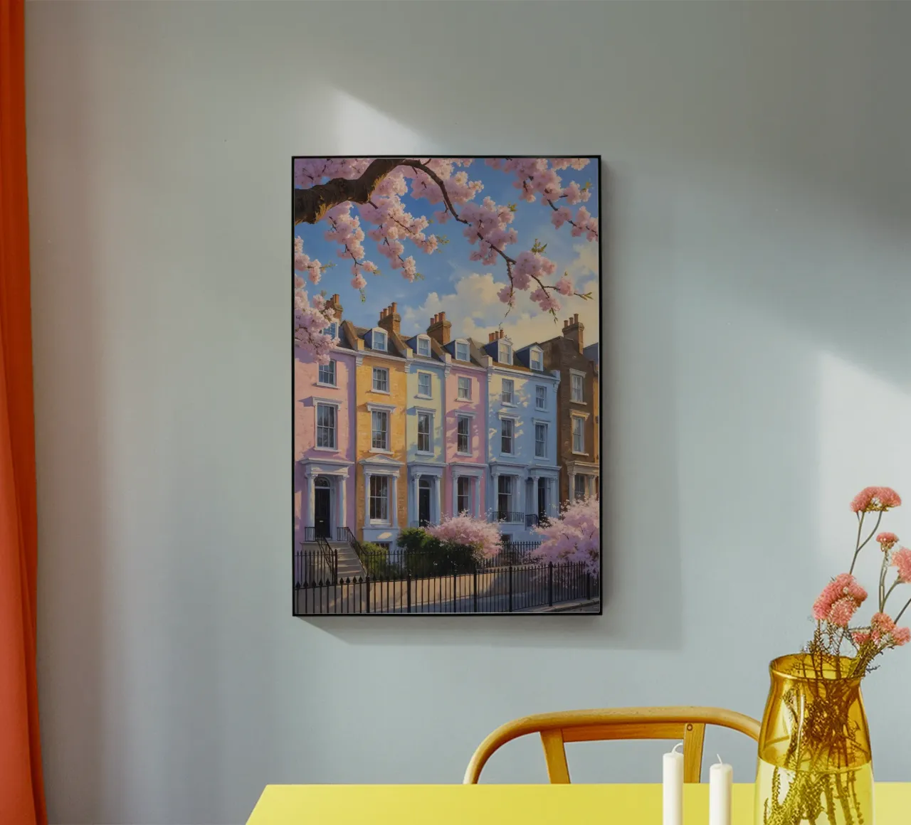 Iconic Notting Hill in Full Bloom acrylic glass by AlbertKlee