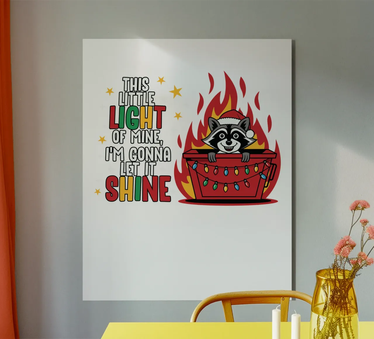 This little light of mine, I'm gonna let it shine alluminio dibond da edsonramosart