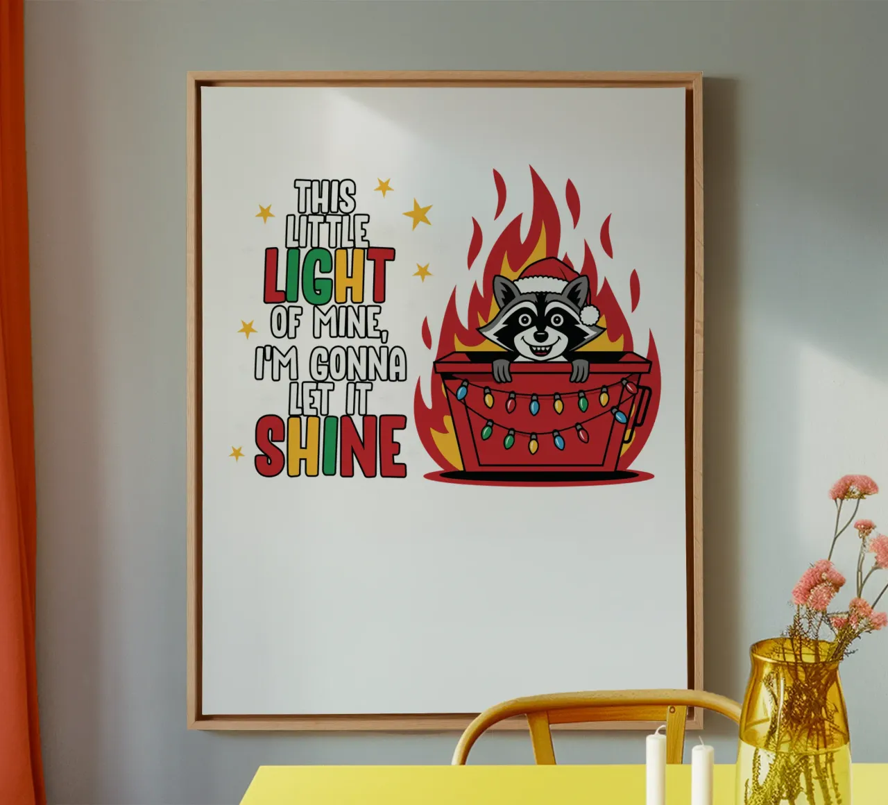 This little light of mine, I'm gonna let it shine tela da edsonramosart