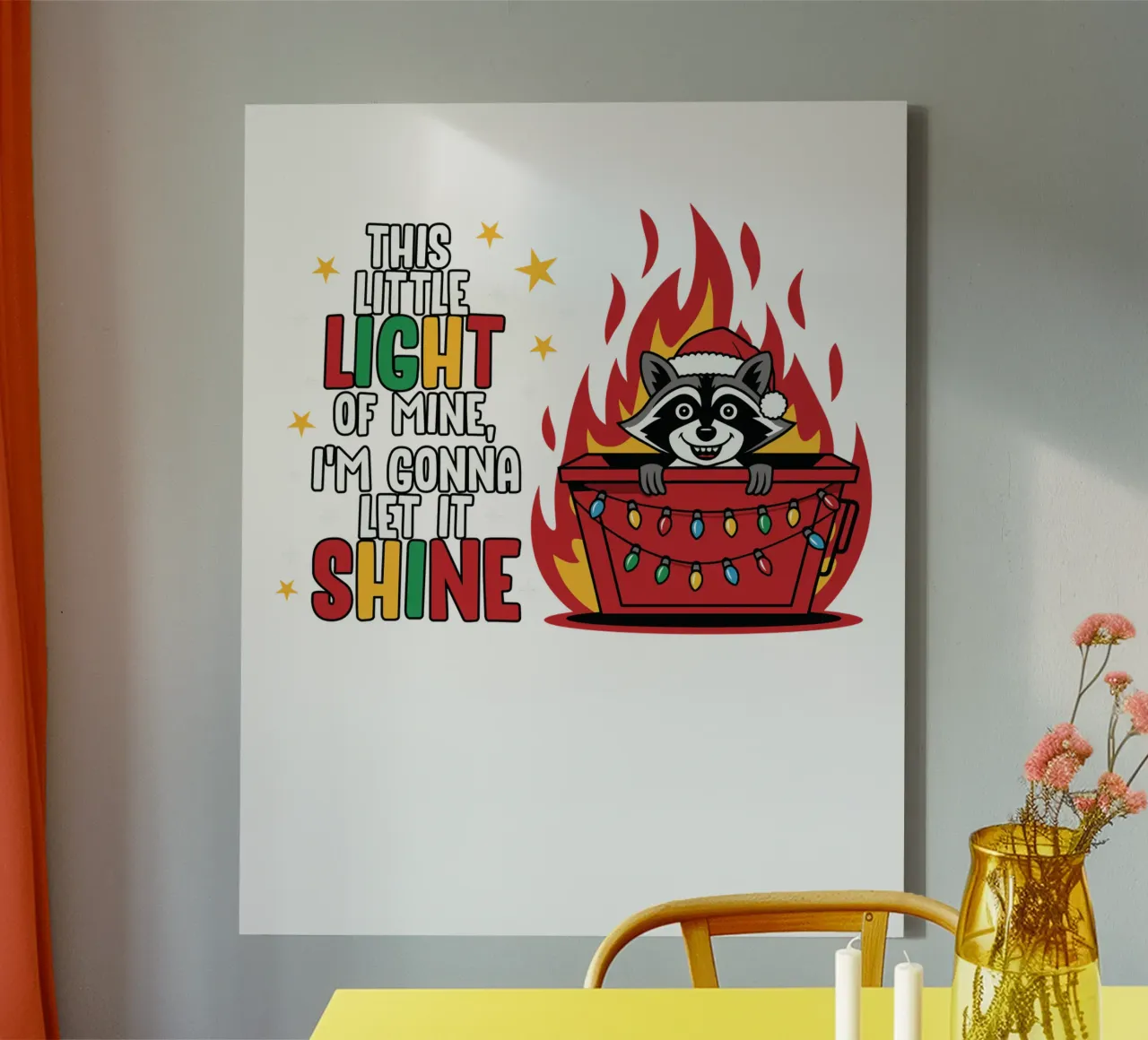 This little light of mine, I'm gonna let it shine tela da edsonramosart