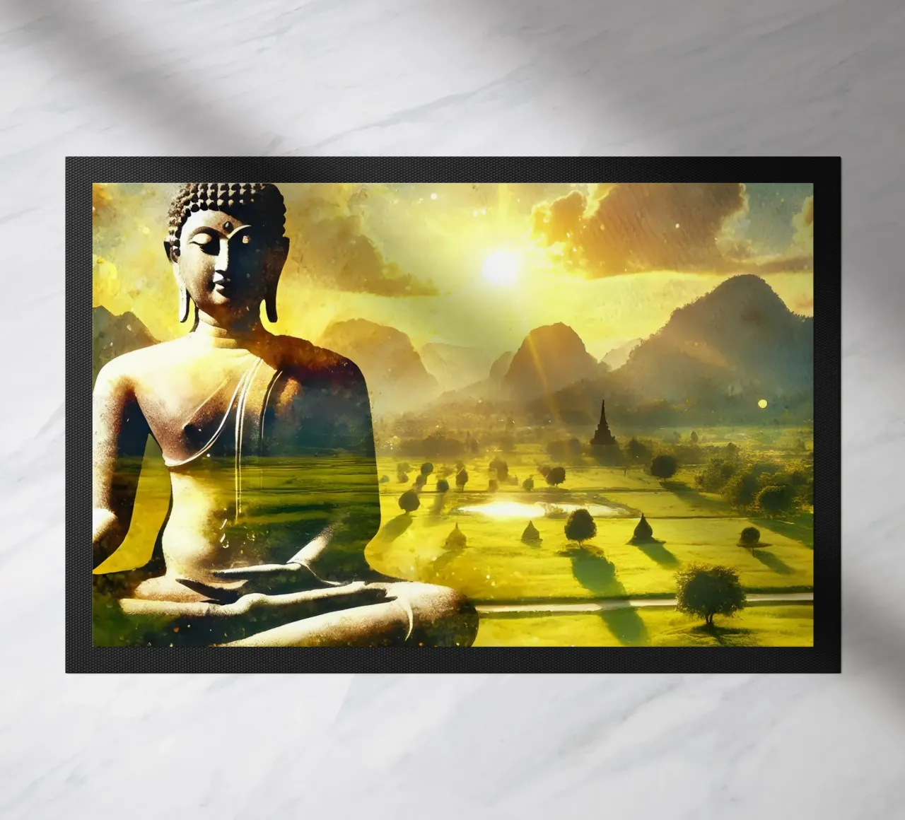 Buddha - Aquarell-Stil zerbino da spiritual