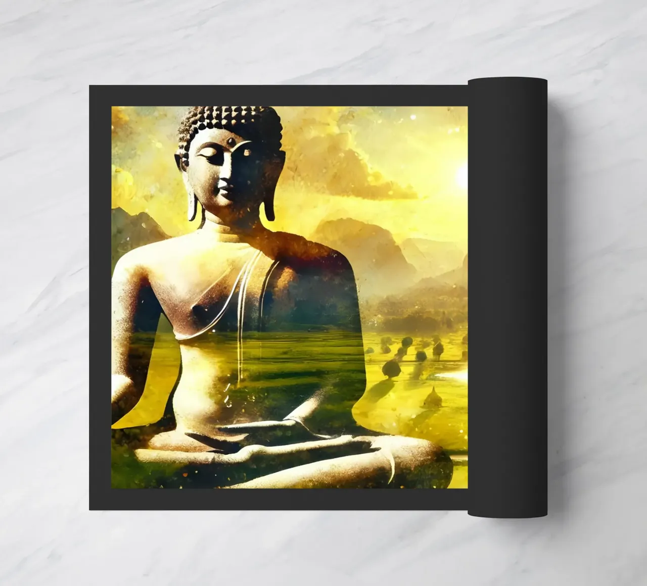 Buddha - Aquarell-Stil zerbino da spiritual