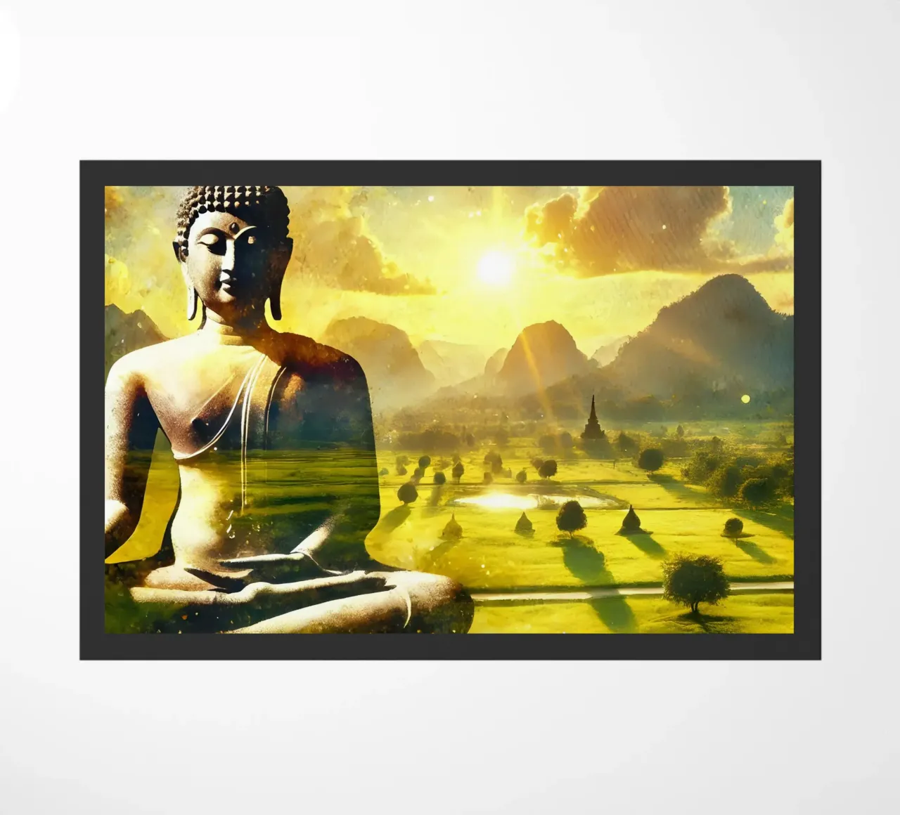 Buddha - Aquarell-Stil zerbino da spiritual