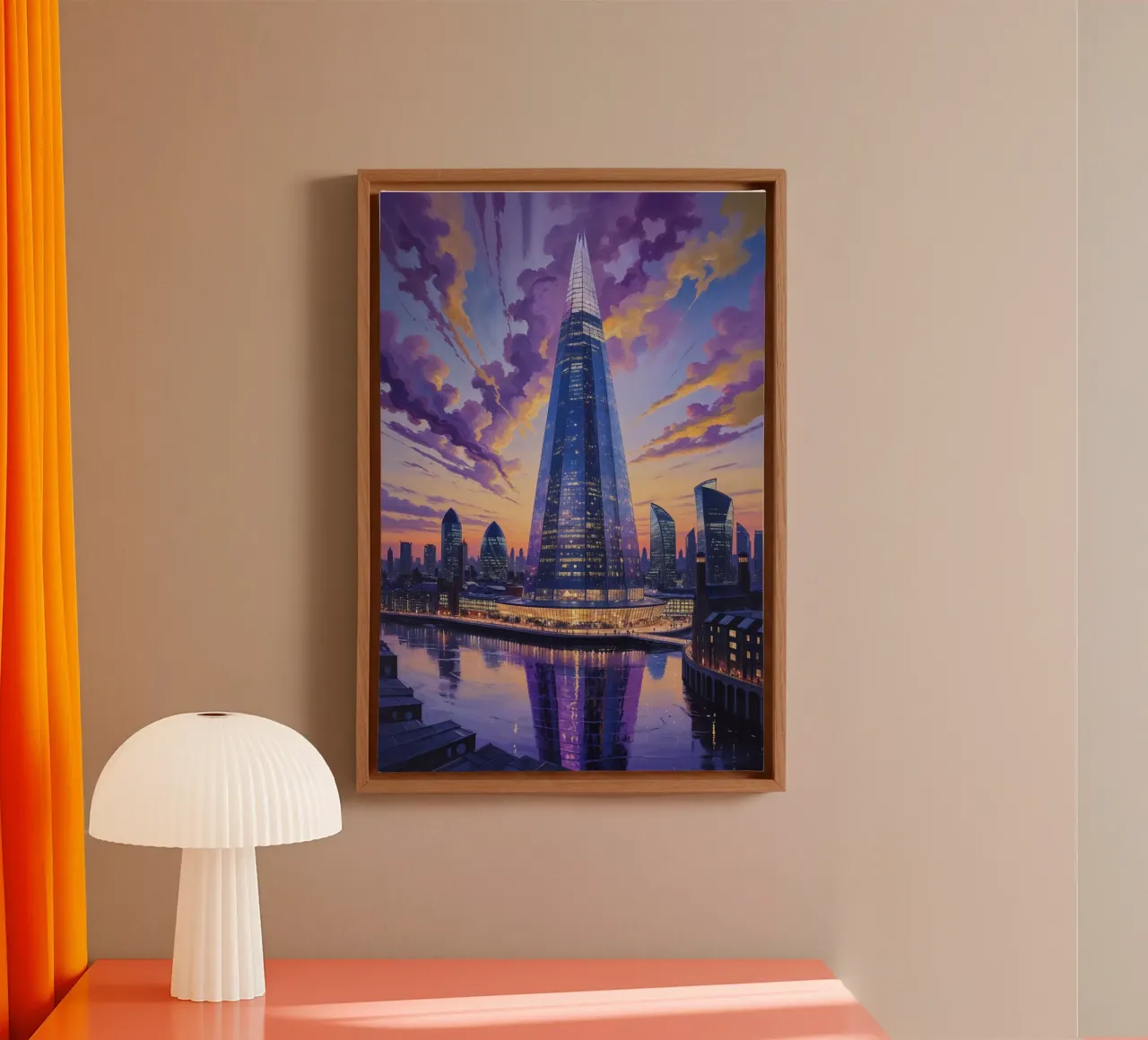 The Shard: A Surreal Twilight Marvel tela con Cornice a cassetta da AlbertKlee