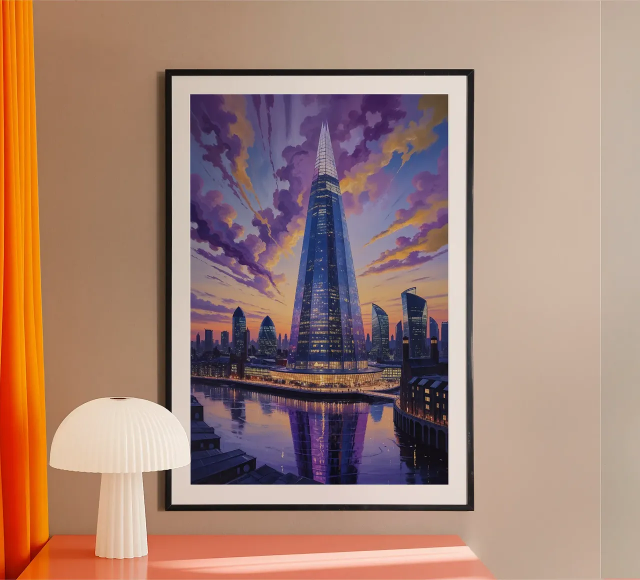 The Shard: A Surreal Twilight Marvel carta hahnemühle da AlbertKlee