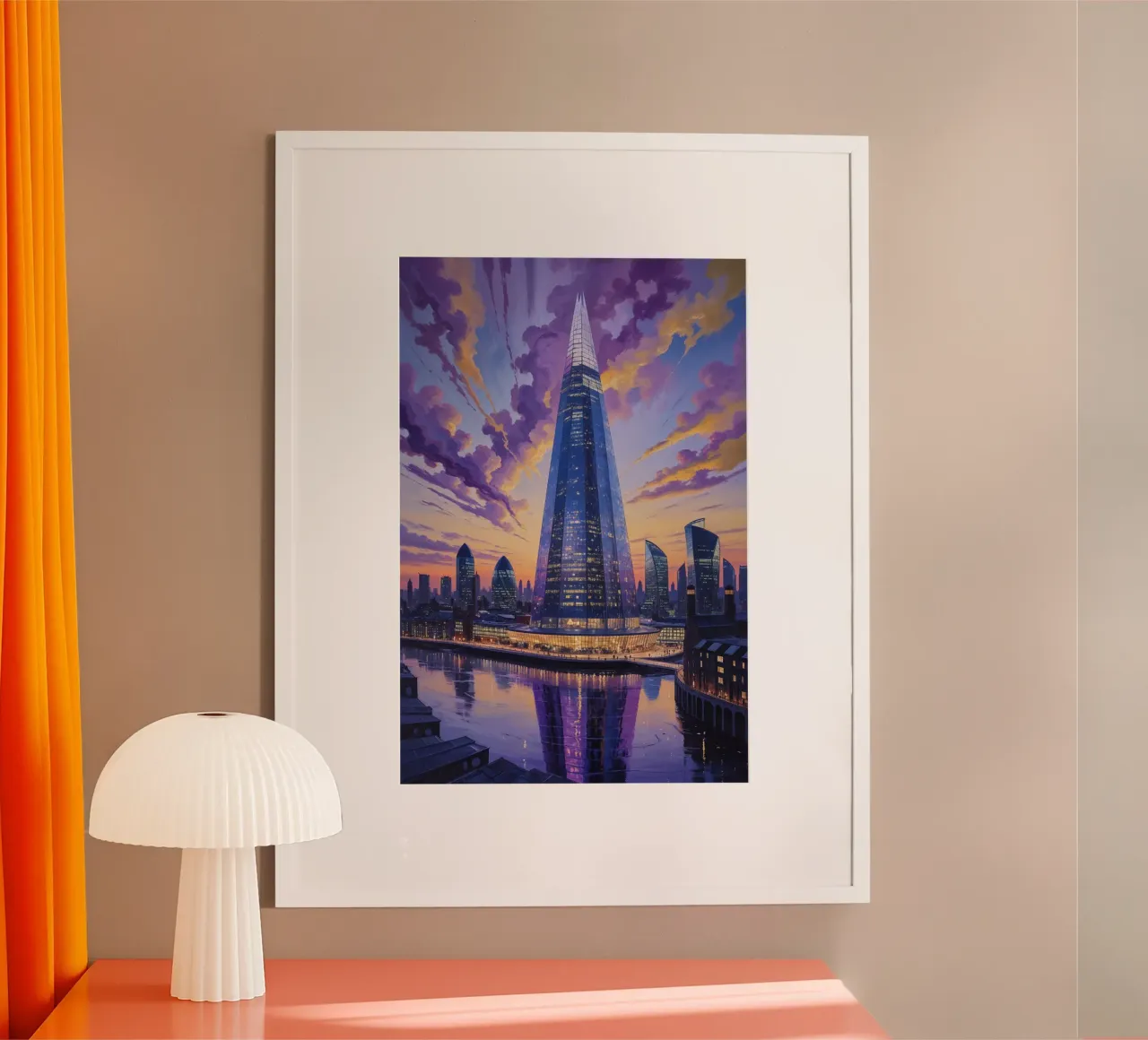 The Shard: A Surreal Twilight Marvel carta hahnemühle da AlbertKlee