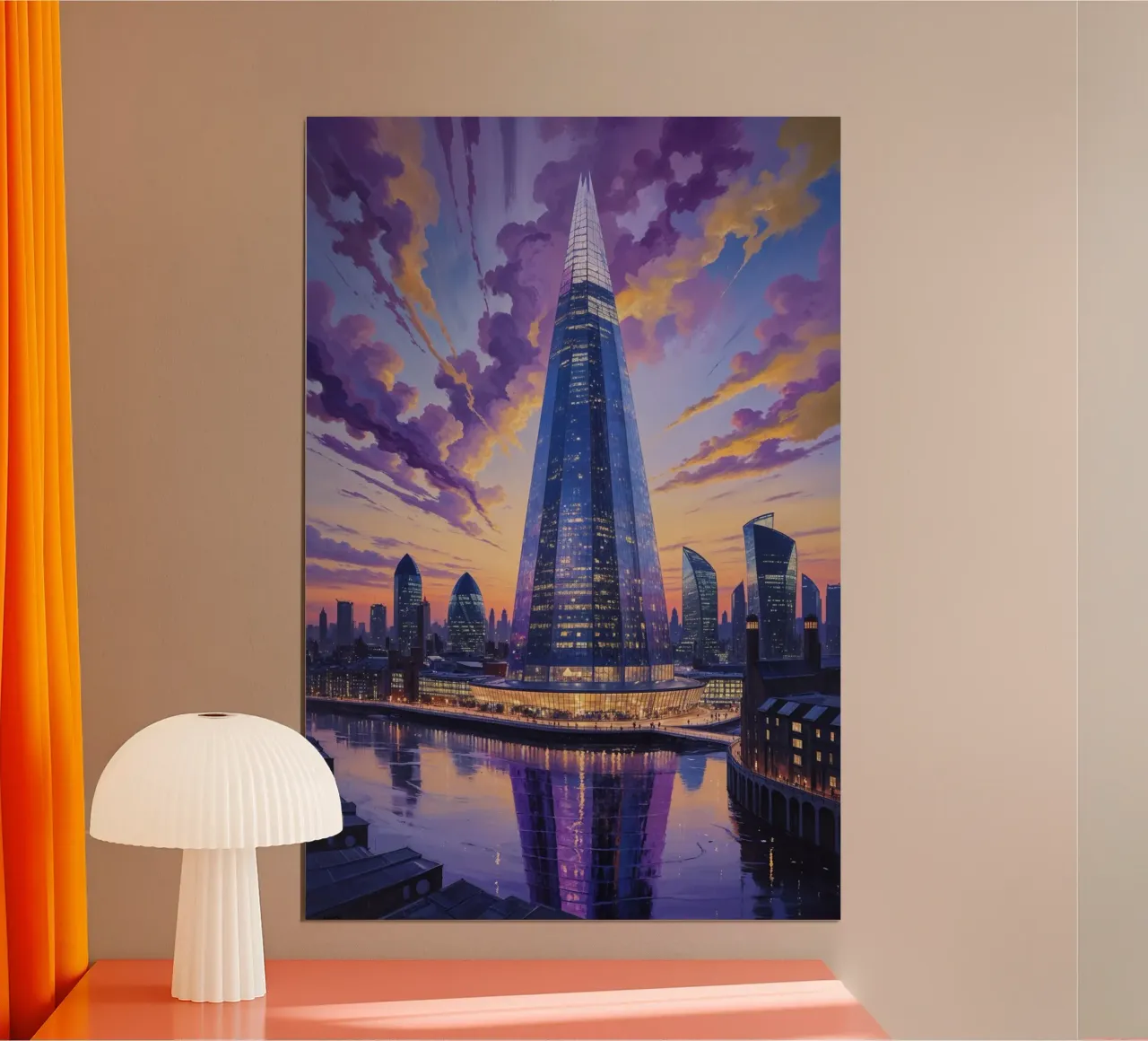 The Shard: A Surreal Twilight Marvel carta hahnemühle da AlbertKlee