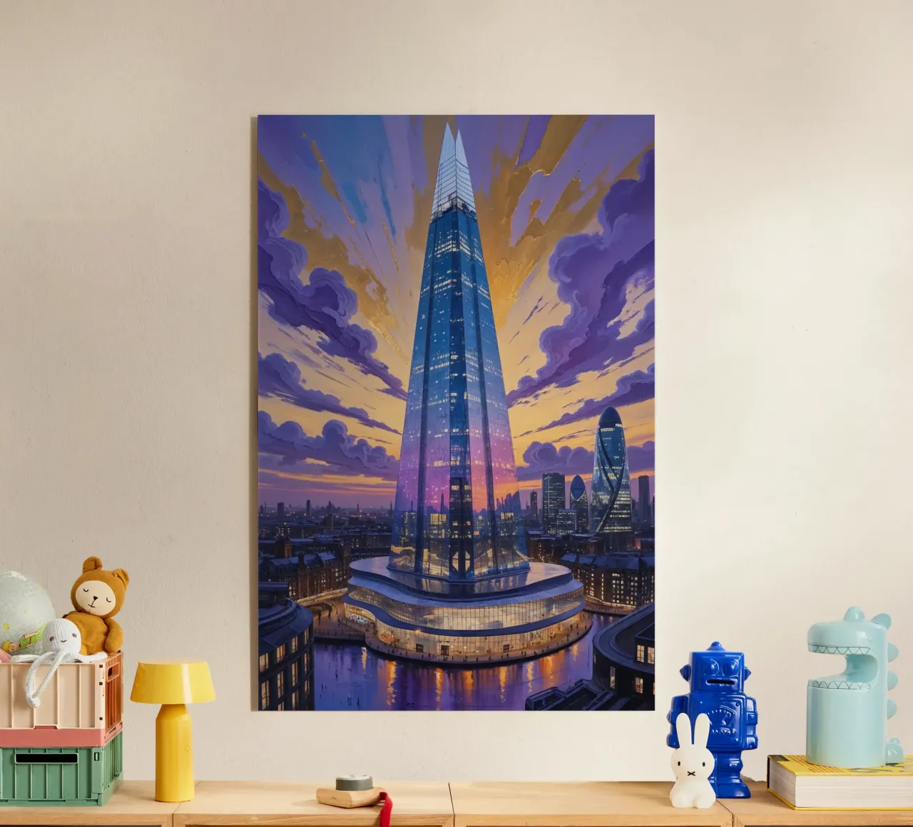 Dreamscape of The Shard at Sunset plexiglass da AlbertKlee