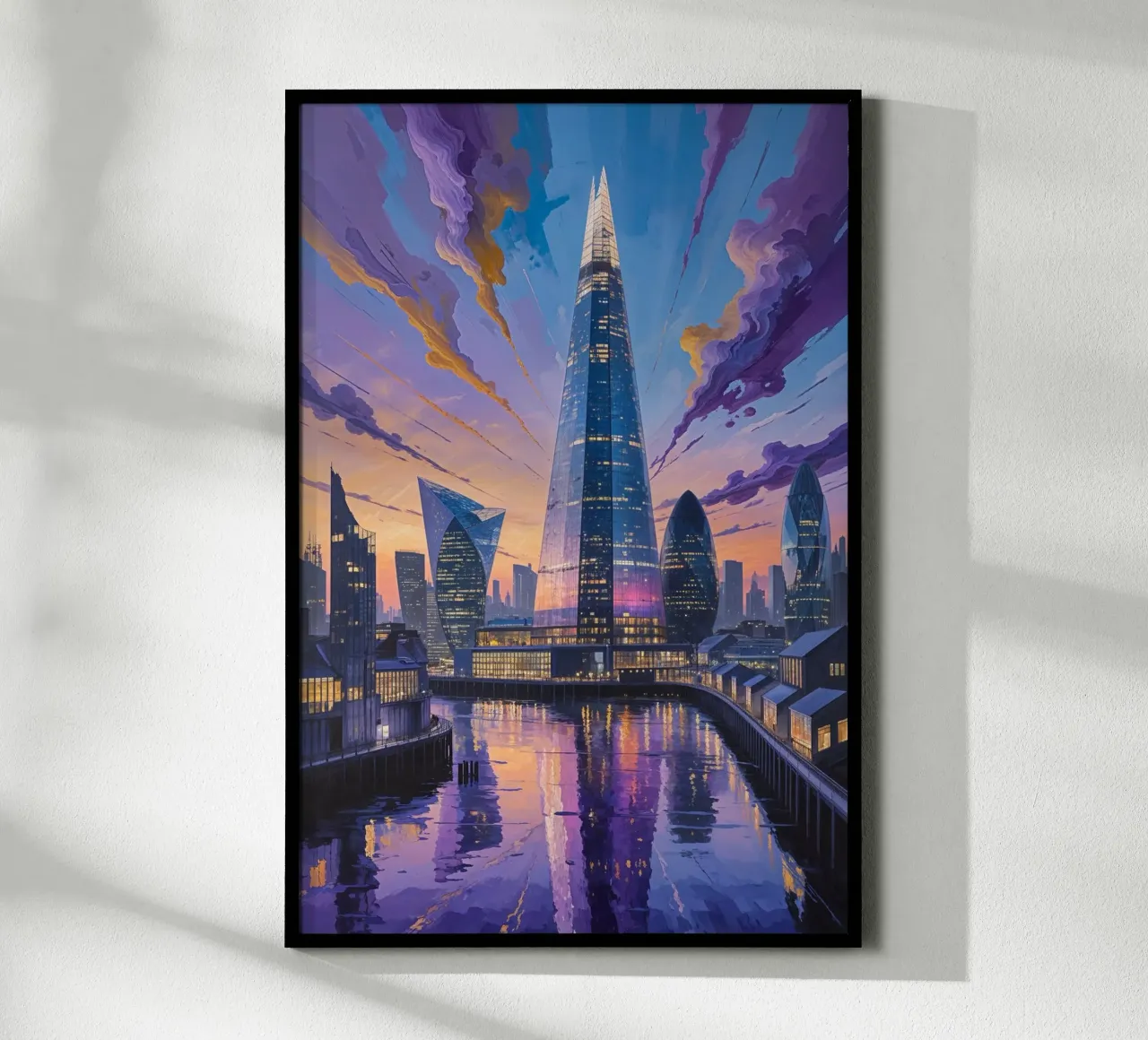 Cosmic Colors Surround The Shard carta hahnemühle da AlbertKlee