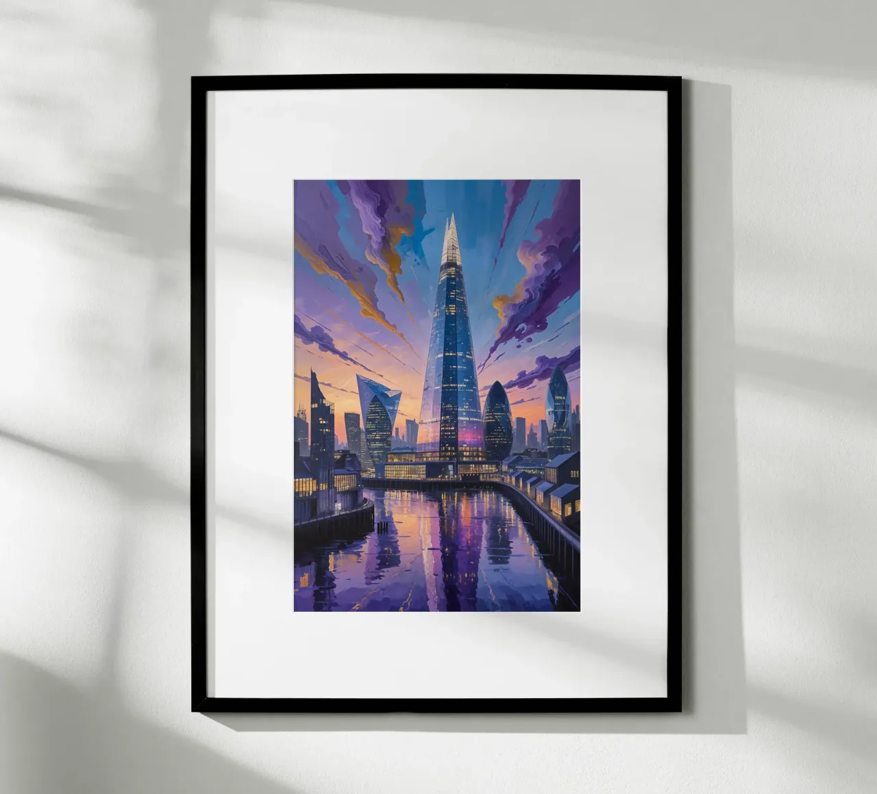 Cosmic Colors Surround The Shard carta hahnemühle da AlbertKlee