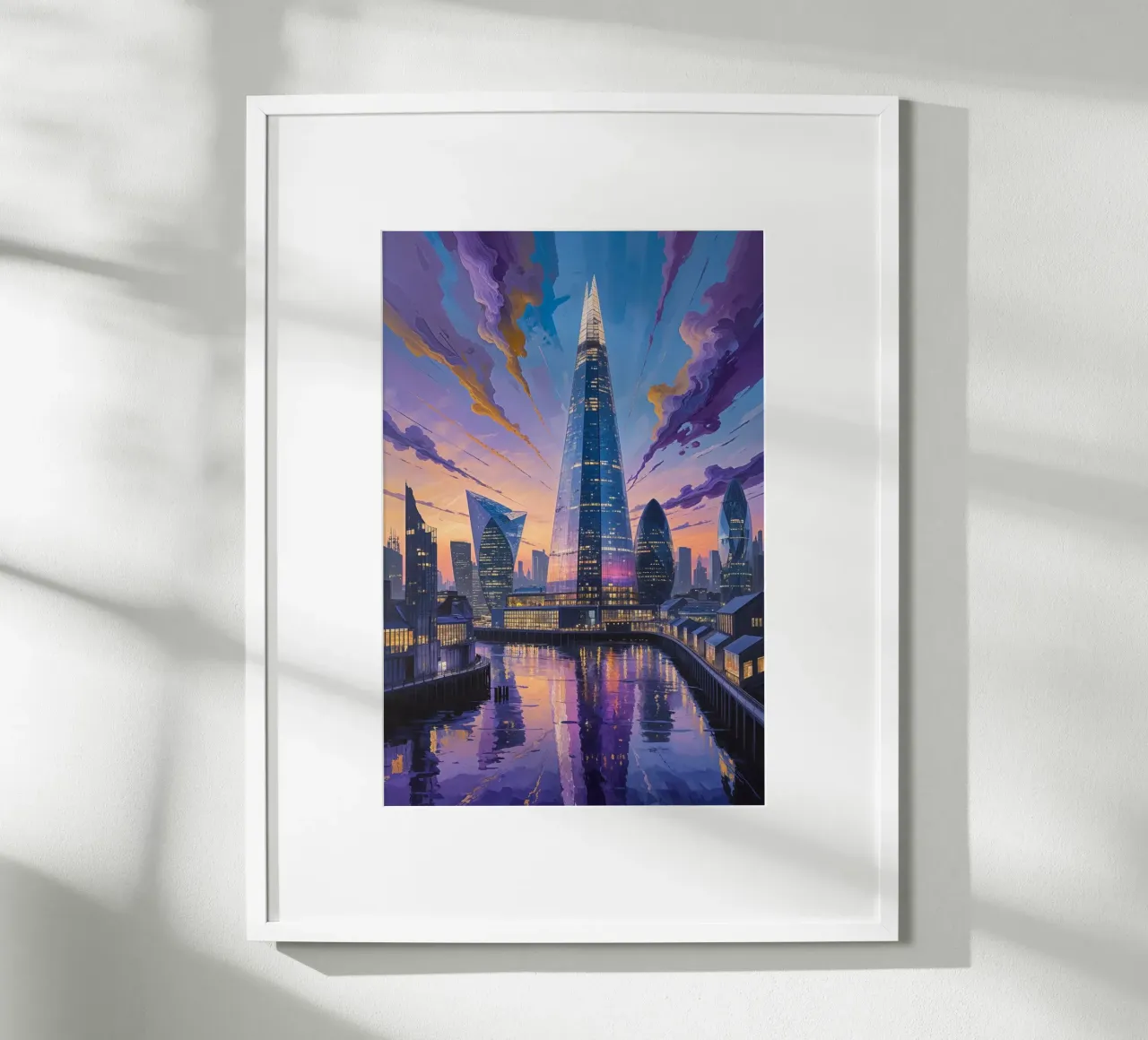Cosmic Colors Surround The Shard carta hahnemühle da AlbertKlee