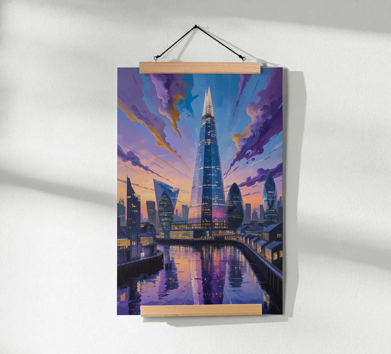 Cosmic Colors Surround The Shard carta hahnemühle da AlbertKlee