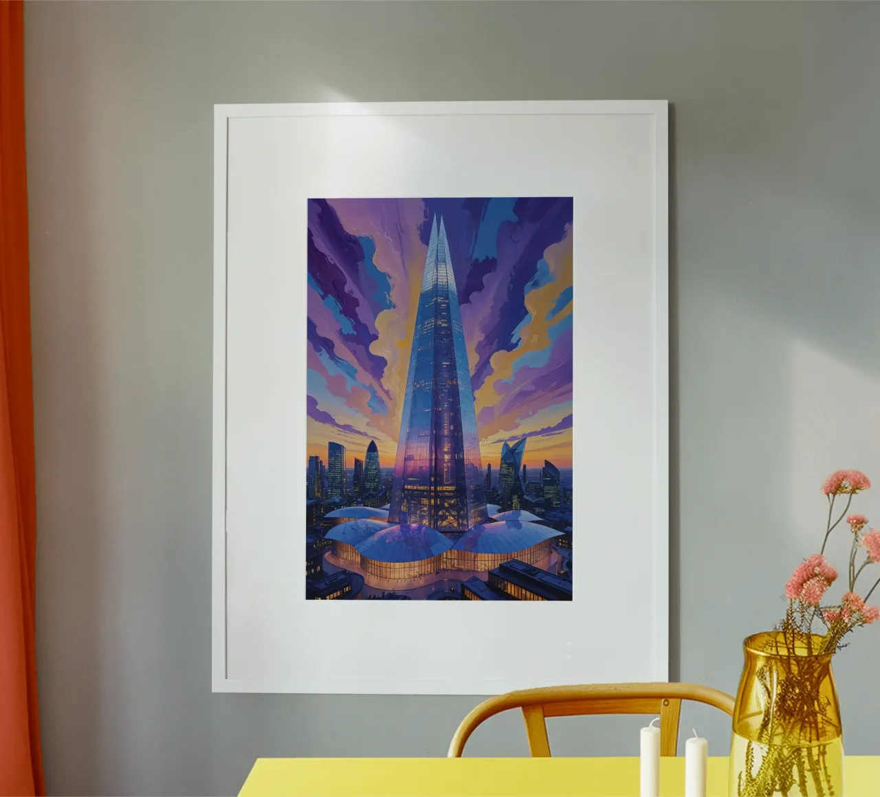 The Shard Illuminated in Fantasy hahnemühle de AlbertKlee