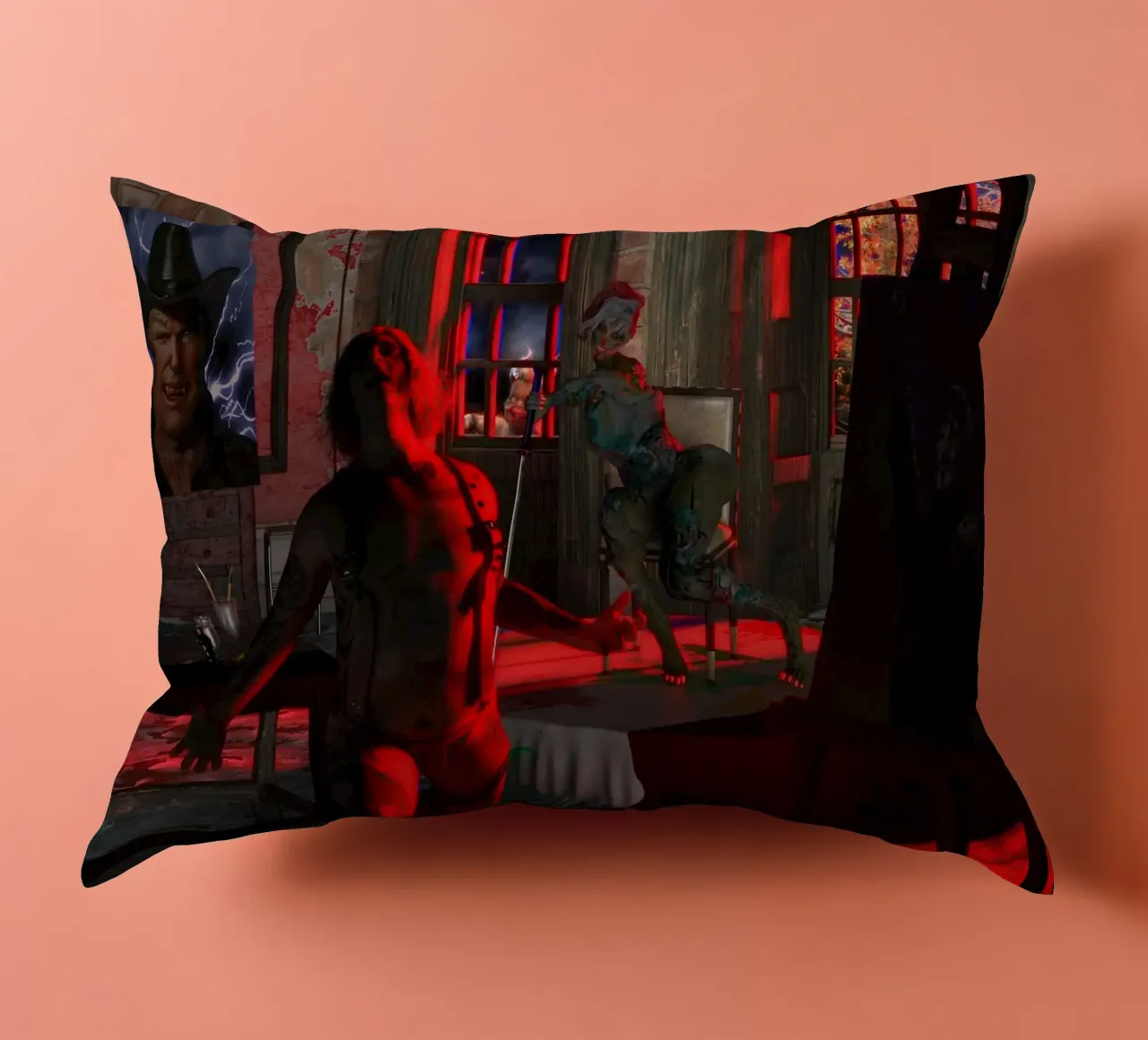 Freudon e Banksy in modalità Caravaggio cuscino da the-witcher