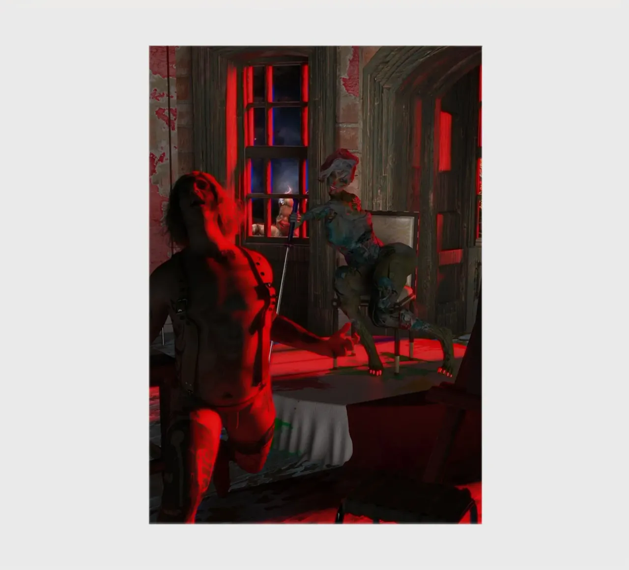 Freudon and Banksy in Caravaggio mode notebook by the-witcher