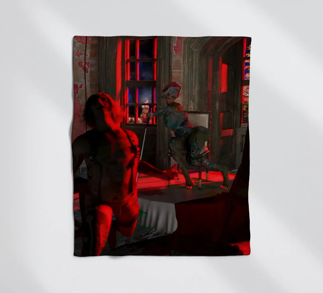Freudon e Banksy in modalità Caravaggio coperta in pile da the-witcher