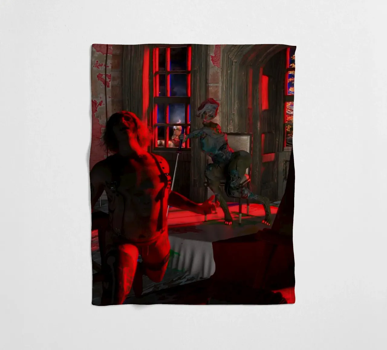 Freudon e Banksy in modalità Caravaggio coperta in pile da the-witcher