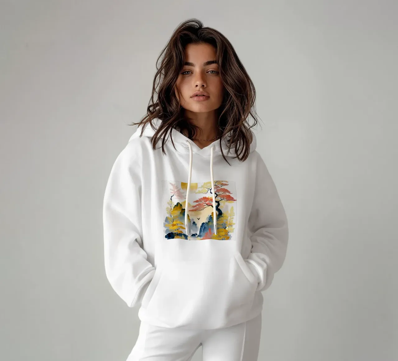 Amber Peaks felpa con cappuccio da Hightown Design
