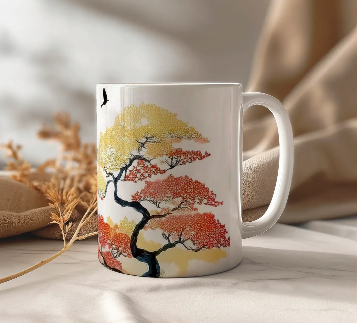 Amber Peaks ceramic mug by Hightown Design
