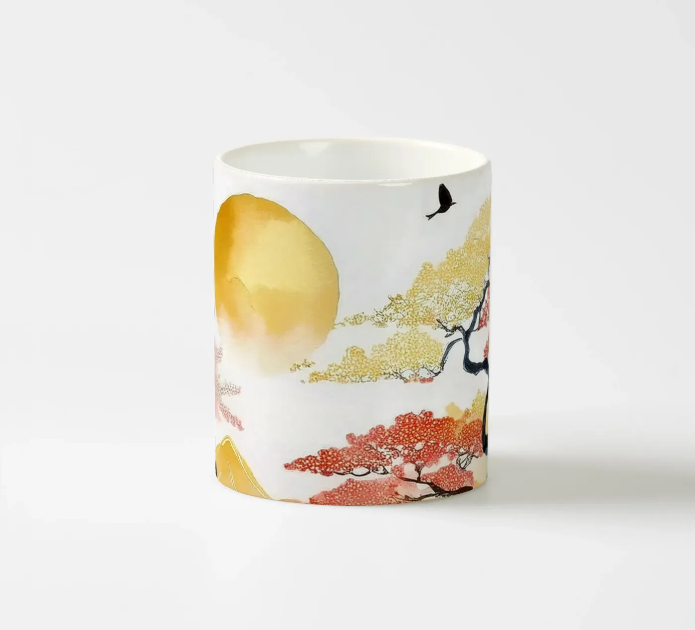 Amber Peaks ceramic mug by Hightown Design