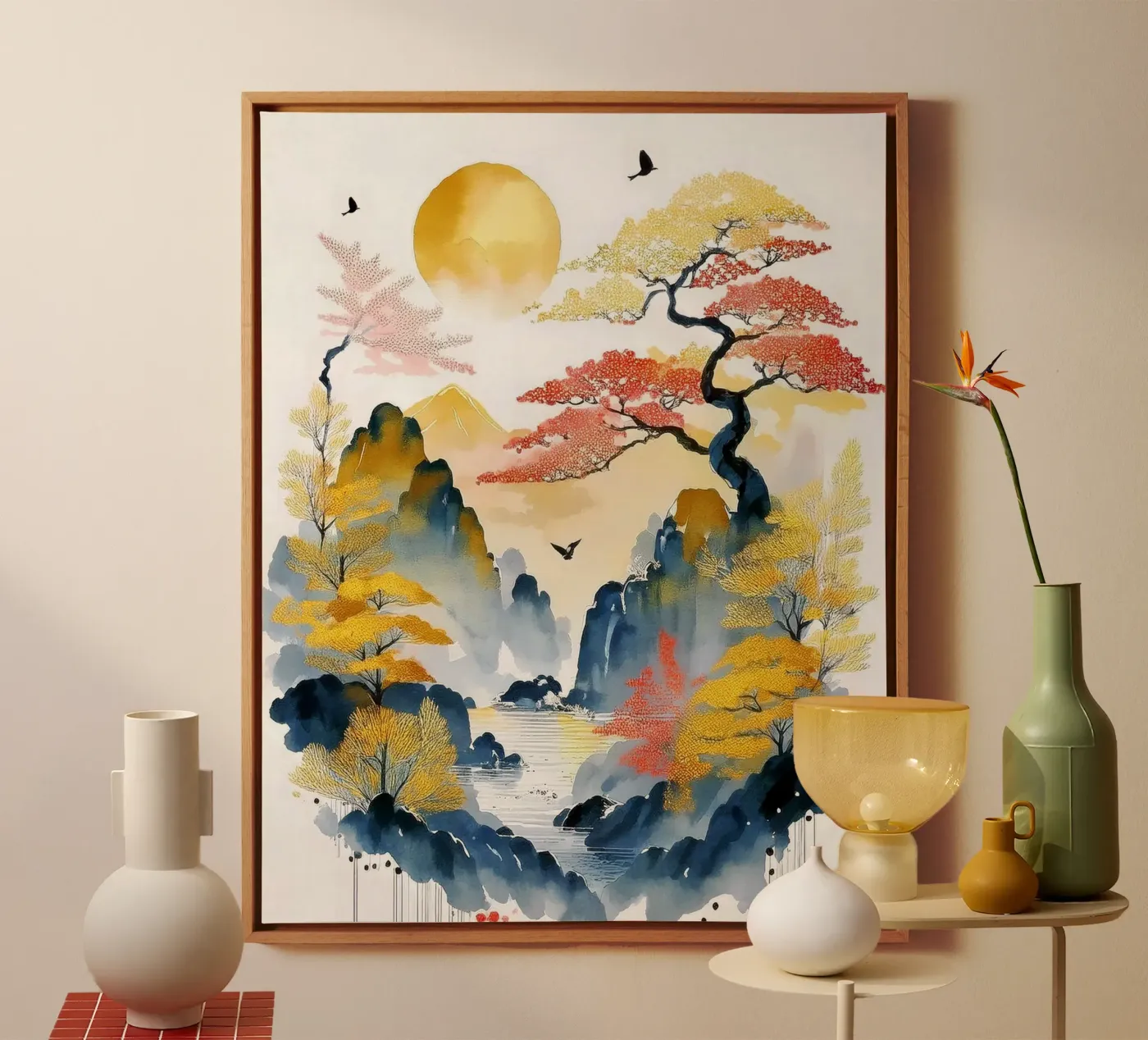 Amber Peaks canvas by Hightown Design