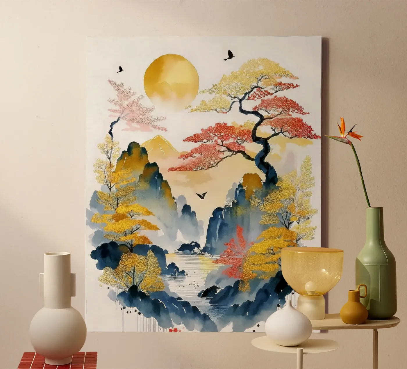 Amber Peaks canvas by Hightown Design