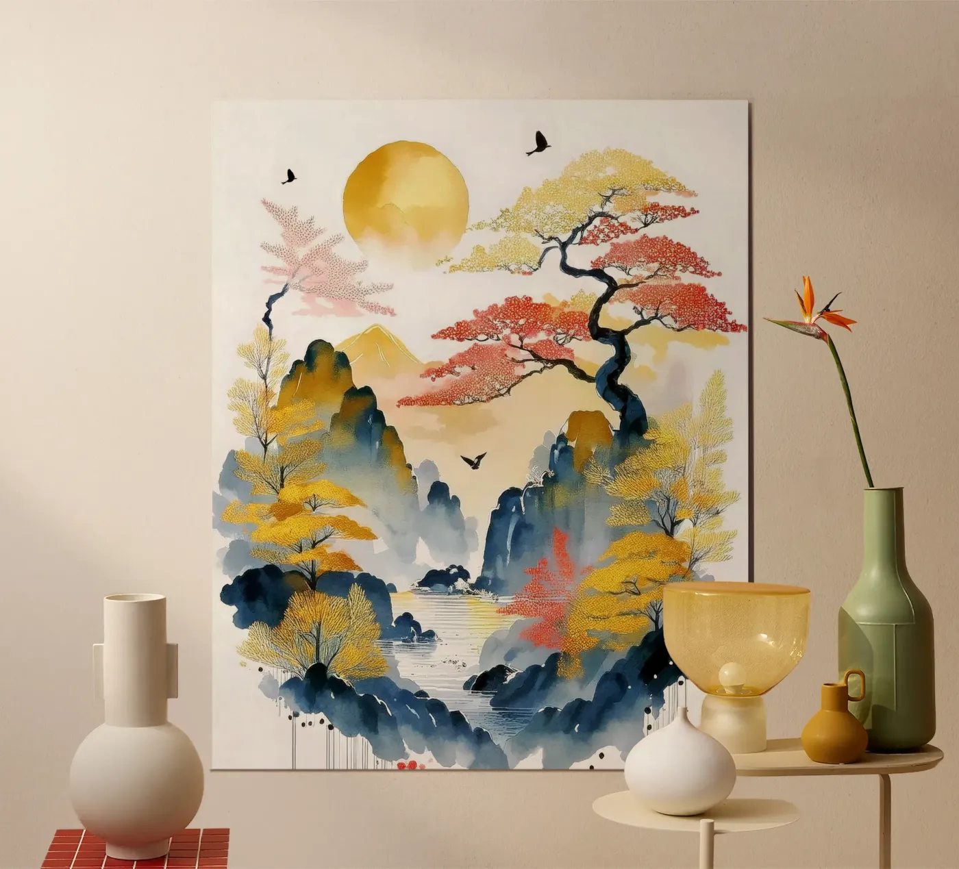 Amber Peaks poster van Hightown Design